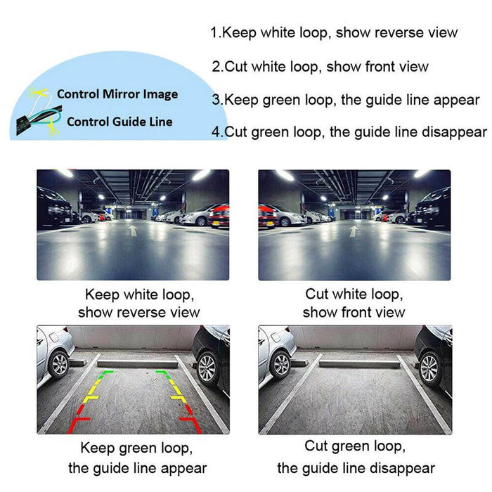 130° Reverse Camera Night Vision Car Waterproof Rear View Backup Camera Parking