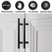 Sophisticated Matte Black Stainless Steel Door Handle T-Bar