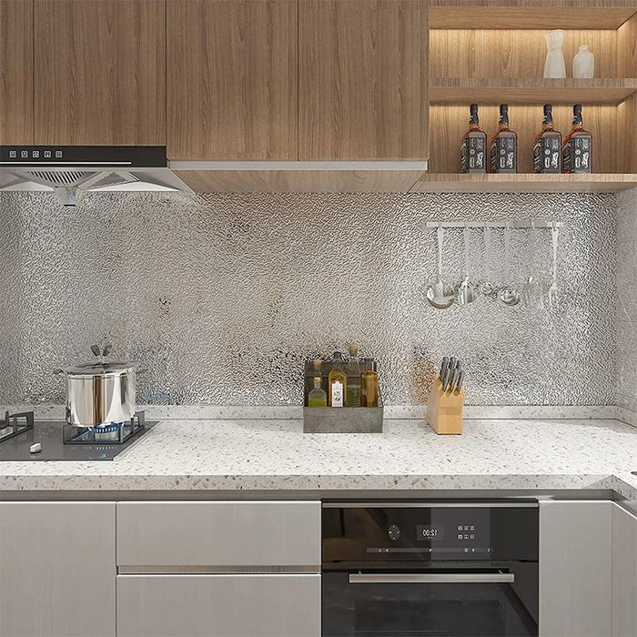 Waterproof Oil-proof Wall Sticker Self Adhesive Aluminum Kitchen Protective