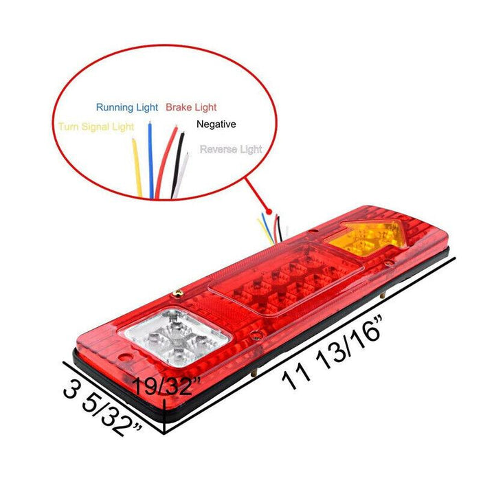 Reverse Lights Upgrade 12V LED Trailer Tail Light Kit for Enhanced Safety