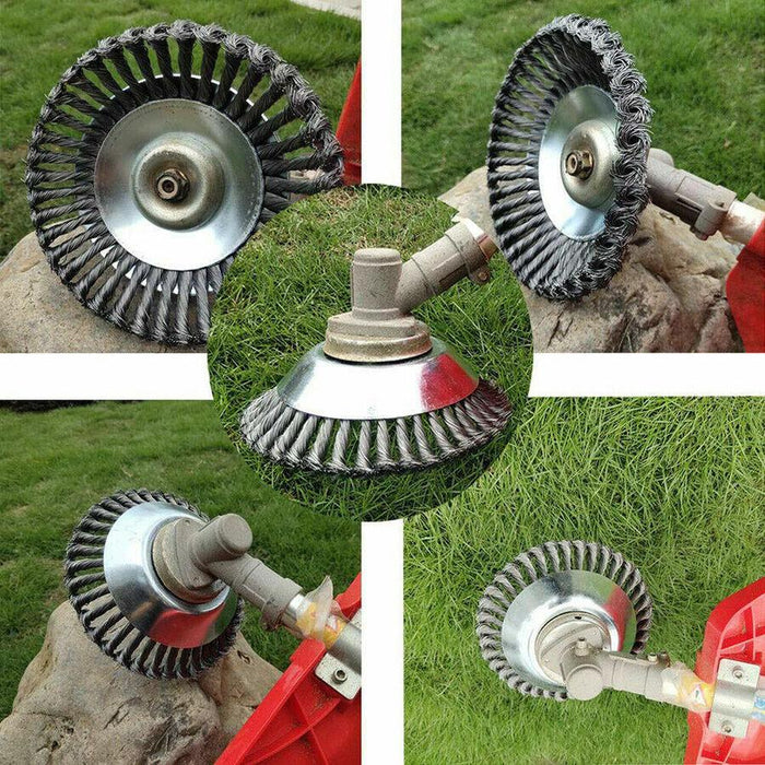8 Inch Mower Head Steel Wire  Silver