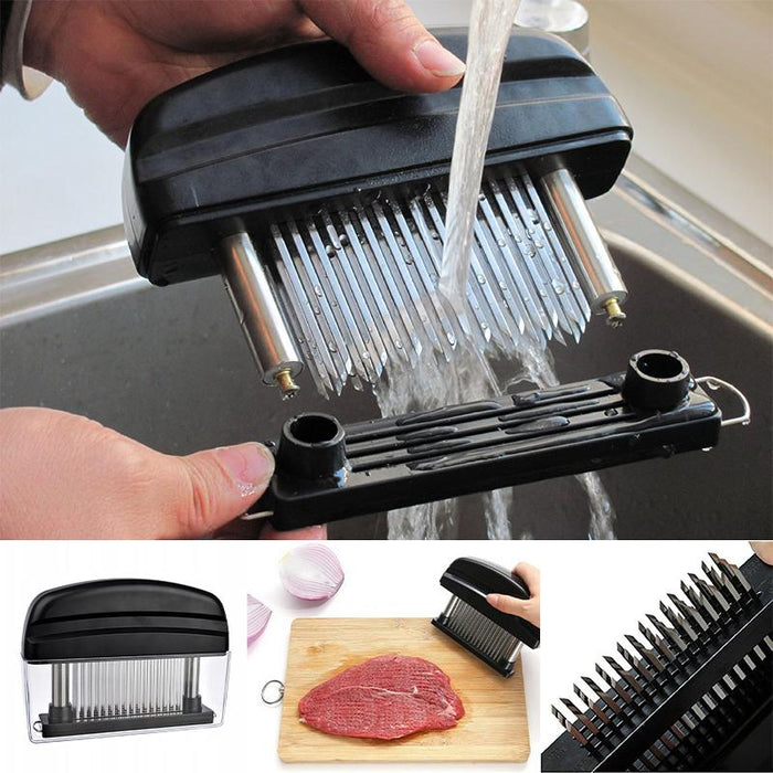 48-Blade Stainless Steel Meat Beef Tenderizer Jaccard Steak Chicken Pouch Hole