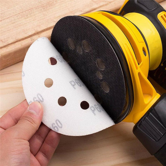 100Pcs 125mm 5" Sanding Discs 240 Grit Orbital Sander Pads Sandpaper