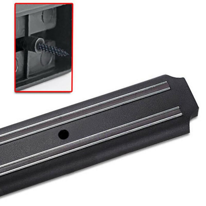 2X Magnetic Knife Rack Magnet Wall Mount Holder Strip Utensil Shelf Kitchen Tool