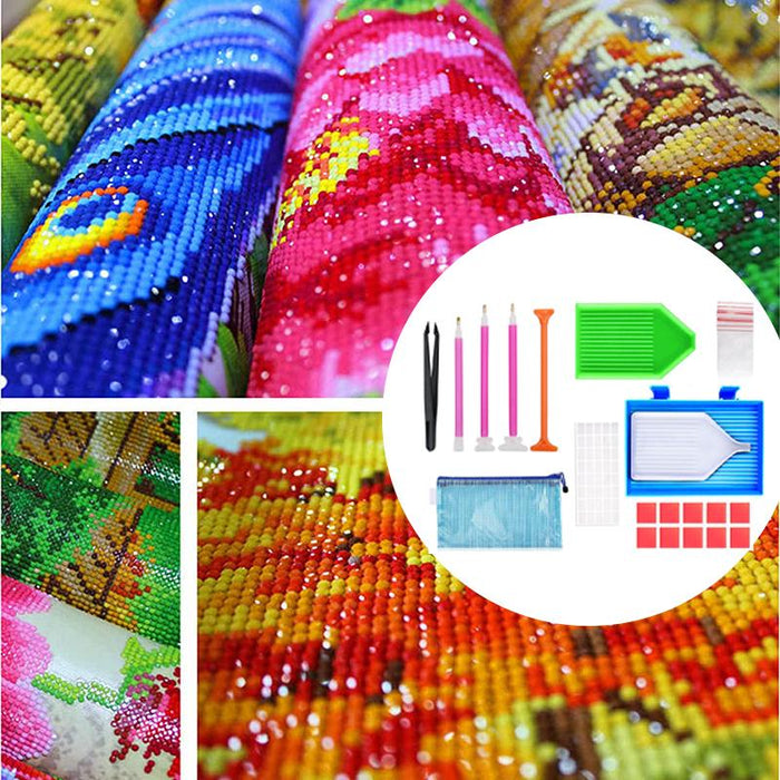 70 Piece Diamond Painting Tools Box 5D Diamond Accessories Diy Art Craft Pen Set