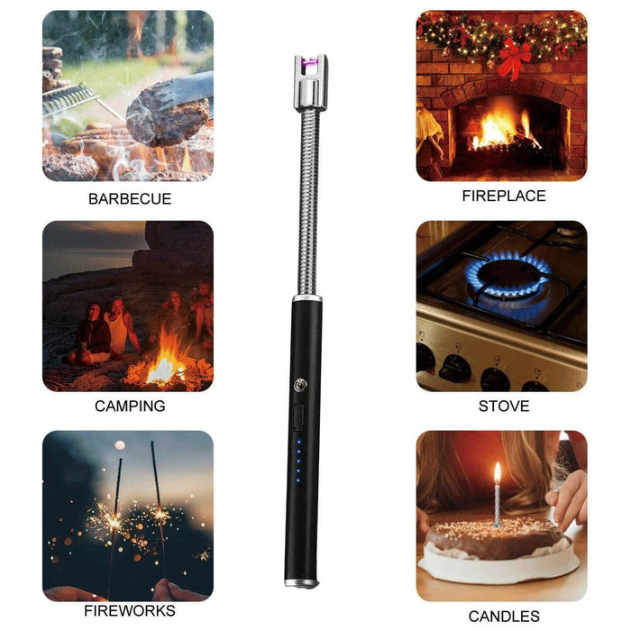 Eco-Friendly Flameless Lighter with Plasma ARC USB Rechargeable Design