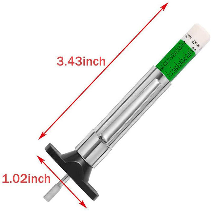 Car Tire Depth Tyre Tread Measures Gauge Gage Motors Tester Tool