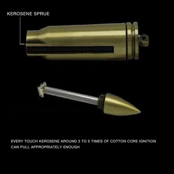 Fire Starter Lighter Waterproof Flint Match Metal Keychain Camping Survival BDA