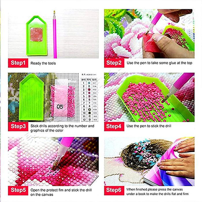 70 Piece Diamond Painting Tools Box 5D Diamond Accessories Diy Art Craft Pen Set