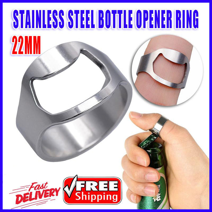 New Stainless Steel Bottle Opener Ring