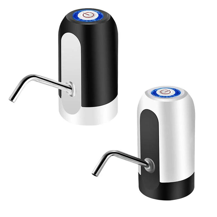 Electric Water Bottle Pump Dispenser Drinking USB Button Black White Drinking