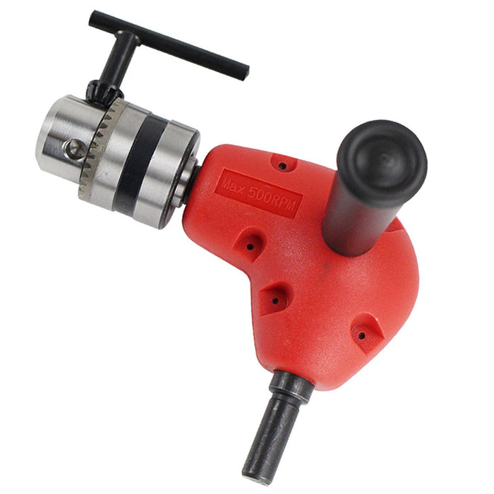 Right Angle Drill Attachment Chuck Adapter Electric Power Cordless 3/8 90 Degree