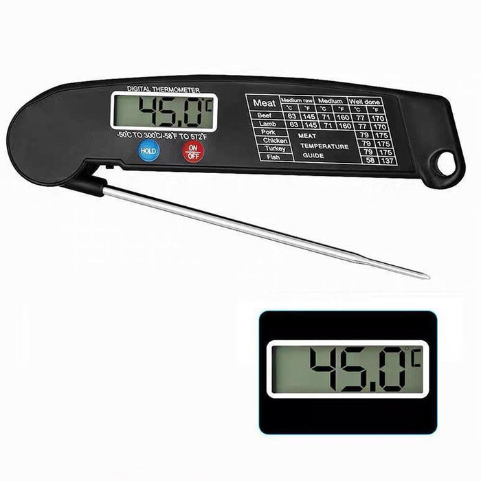 Foldable Digital Thermometer Probe Temperature Kitchen Cooking Food BBQ Meat Jam