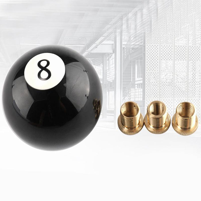 Black 8 Billiard Ball Car Gear Shift Knob Universal Manual Shifter Lever Cover