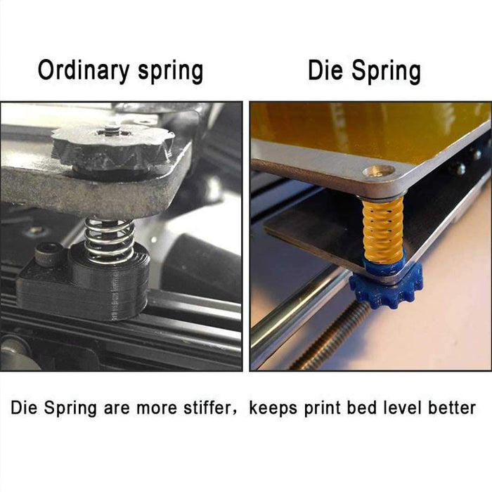 4PCS 3D Printer Flat Bed Die Springs Level Upgrade Kit Ender 3 Pro V2 CR-10 CR-X