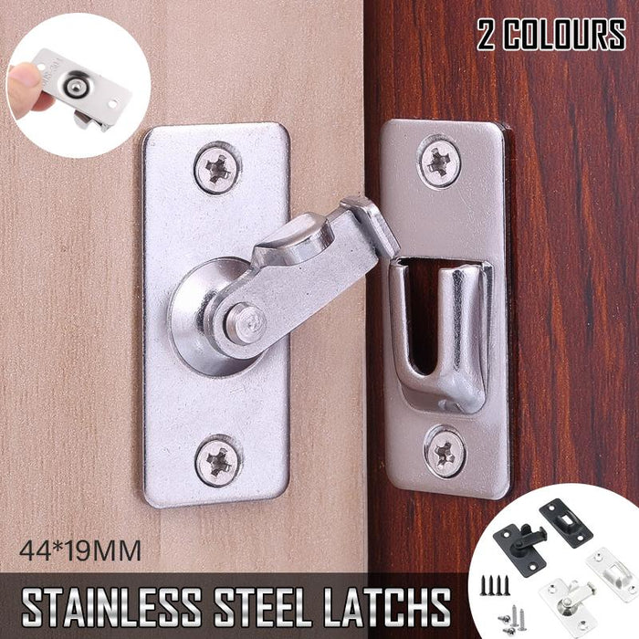 90 Degree Stainless Steel Latch Safety Right Angle Sliding Door Lock Door Hasp