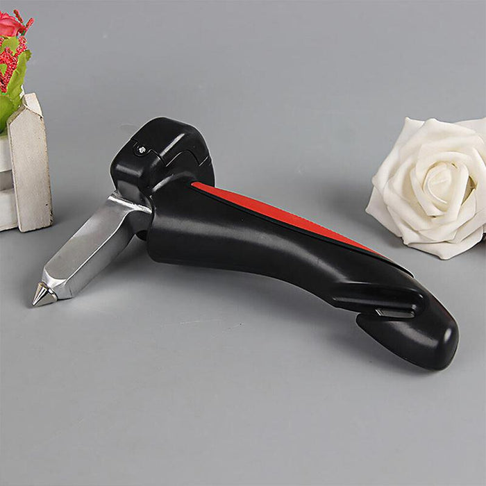 Car Door Handle Glass Breaker Flashlight