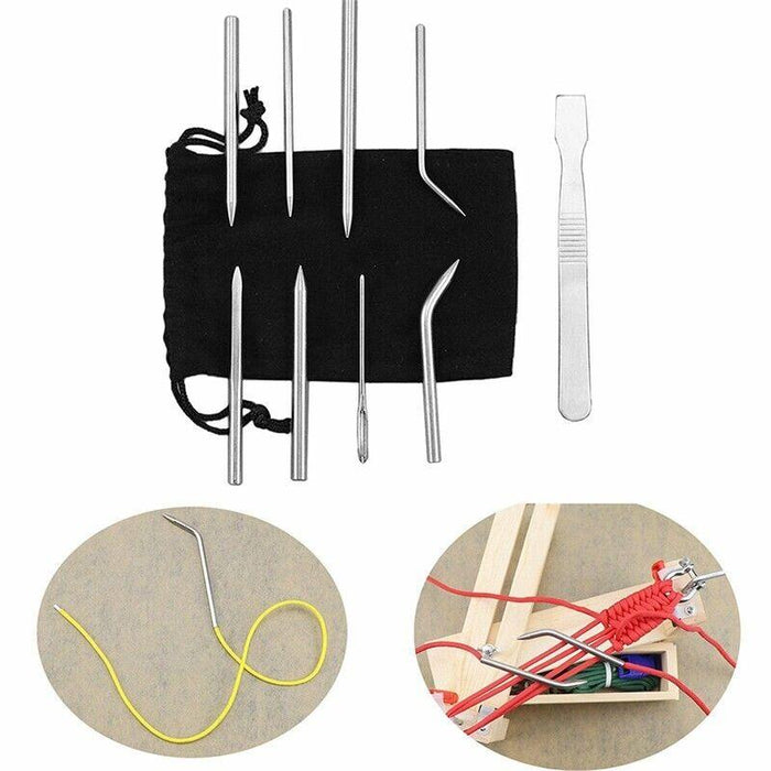 6/9 PCS Stainless Steel Paracord Bracelet Fid Lacing Stitching Needles Tool Set
