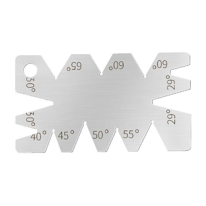 2PCS 8 Angle Centre Thread Screw Cut Welding Gauge Metric Whitworth Pitch 55 60