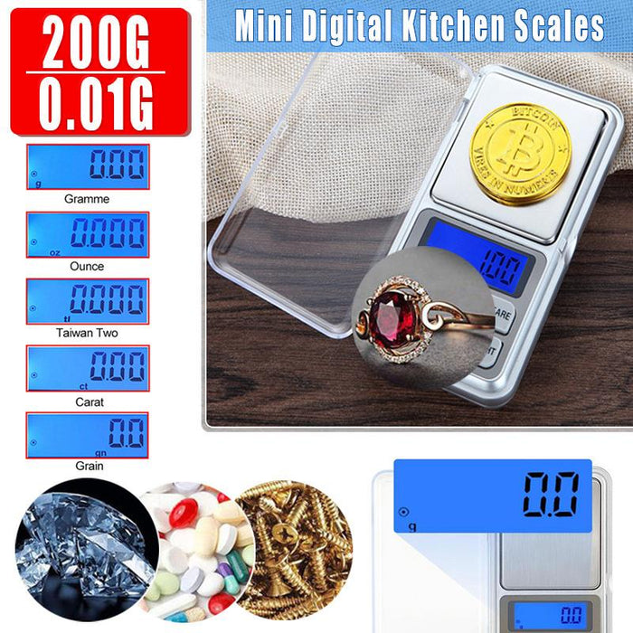 High-Precision Pocket Mini Digital Scales LED Display