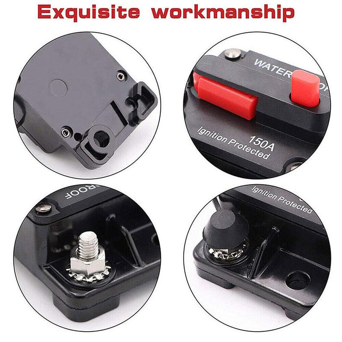 30-300AMP Car Circuit Breaker Fuse Reset 12V-48V Waterproof DC Car Boat