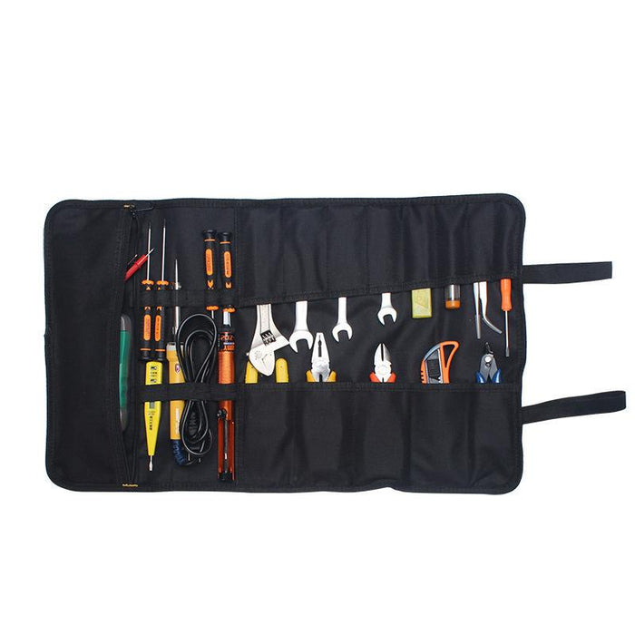 22 Pocket Tool Roll Fold Spanner Canvas Case Wrench Storage Bag Multifunctional