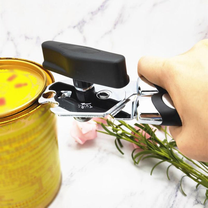 3-in-1 Can & Bottle Opener Classic Stainless Steel Manual Heavy Duty Can Opener