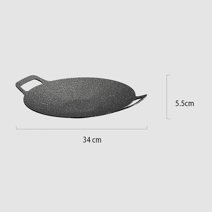 Korean Nonstick BBQ Grill Pan for Stovetop, Barbecue Portable Hot Plate Outdoor