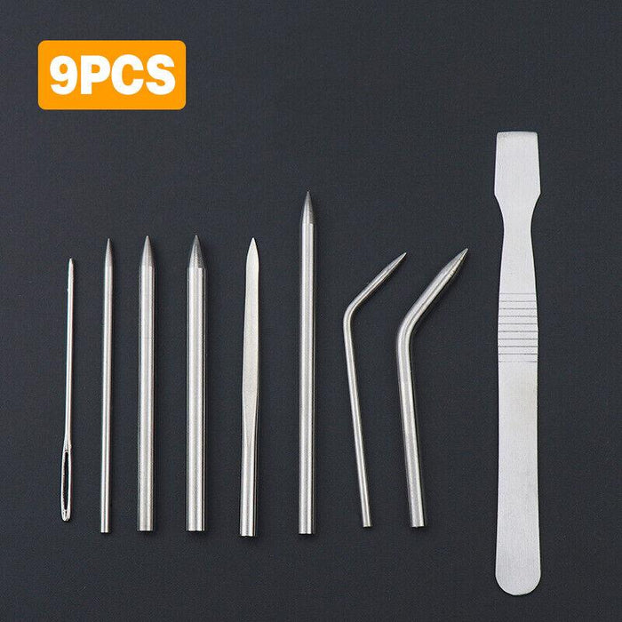 6/9 PCS Stainless Steel Paracord Bracelet Fid Lacing Stitching Needles Tool Set