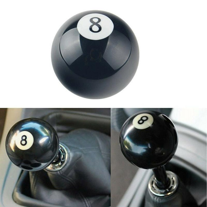 Black 8 Billiard Ball Car Gear Shift Knob Universal Manual Shifter Lever Cover