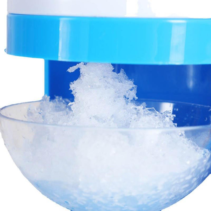 Manual Ice Shaver Crusher Shredding Snow Cone Maker Machine Create Drink Tool
