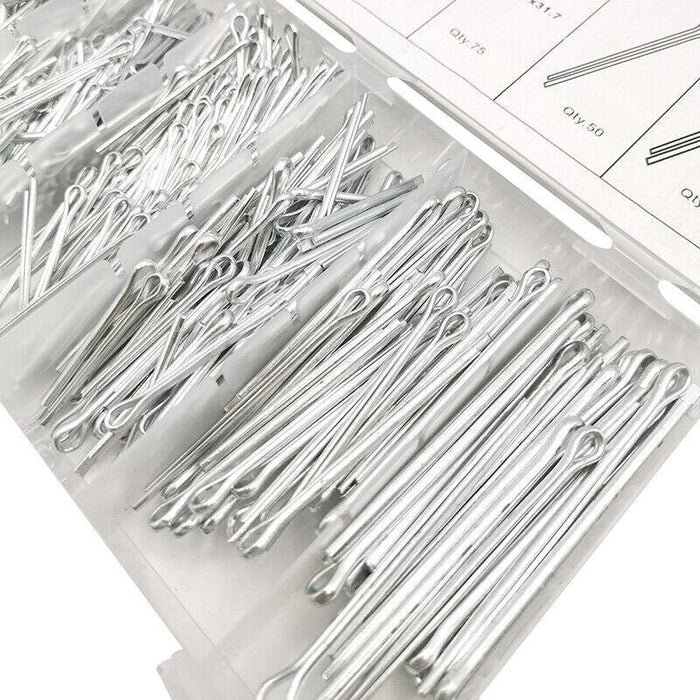 555pc Cotter Pin Assortment Set Grab Split Securing Lock Pins Spring Kit