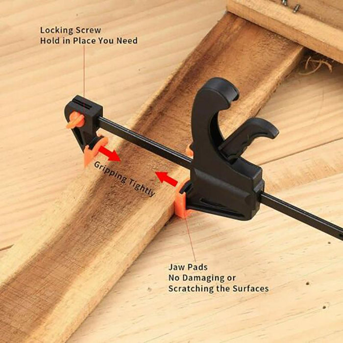 4 Pcs Type F Quick Ratchet Release Squeeze Tools 4"