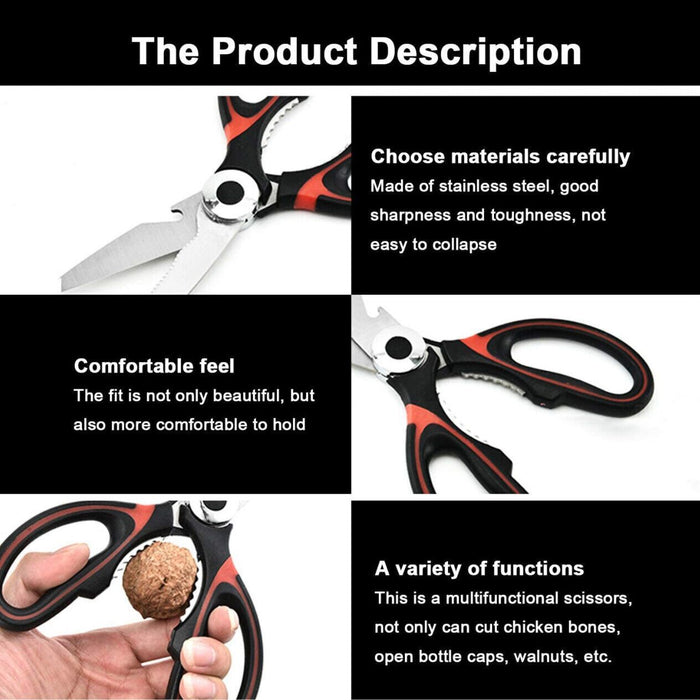 Multipurpose Kitchen Scissors for Efficient Cutting and Prepping