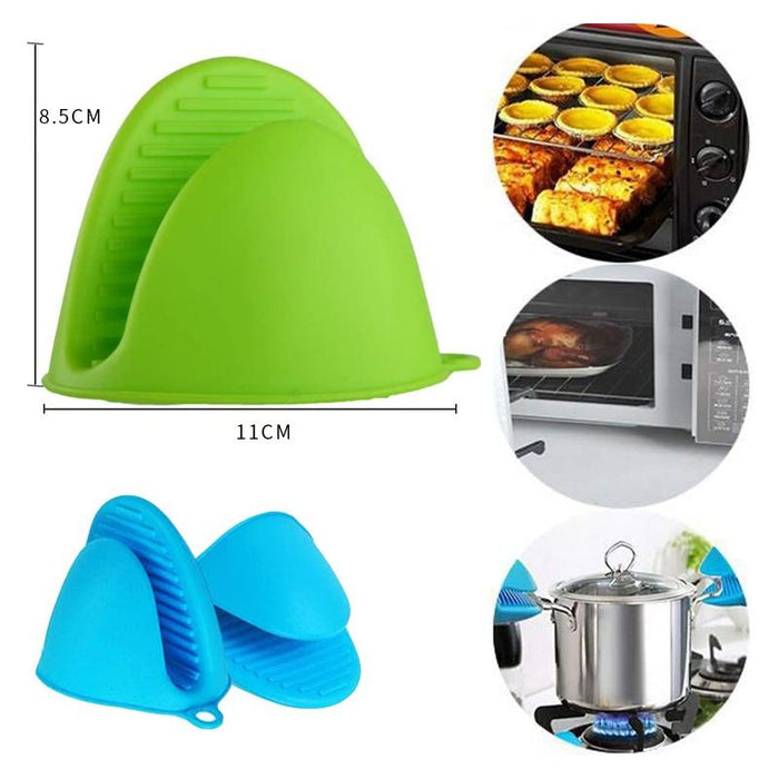 Silicone Heat Resistant Insulation Oven Mini Mitts Anti-scald Gloves for Cooking