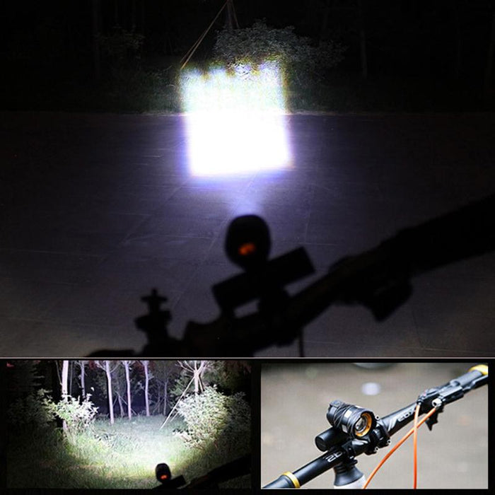 15000LM LED Bicycle Light Front Back Headlight Waterproof Bike USB Rechargable