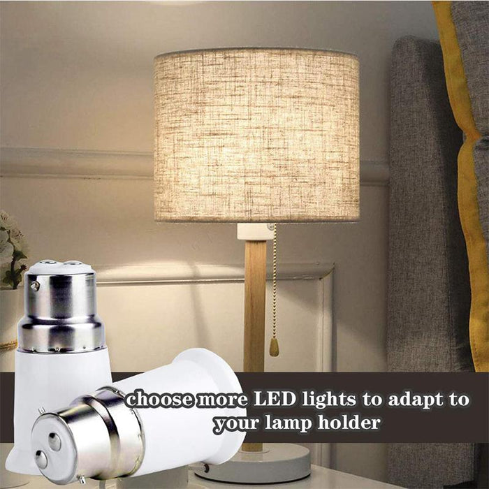 4/10x B22 to E27 Adapter Bulb Adapter E27 to B22 Edison Screws Bayonet Converter