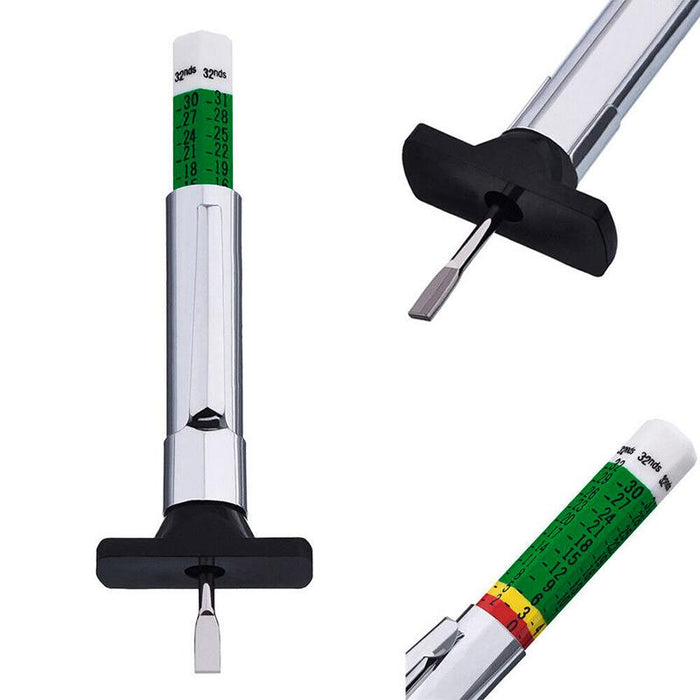 Car Tire Depth Tyre Tread Measures Gauge Gage Motors Tester Tool