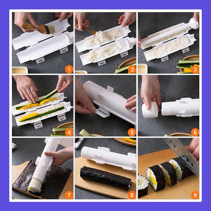 Sushi Maker DIYTool Roller Meat Vegetables Bazooka Rice Mould Sushis Mold Tube