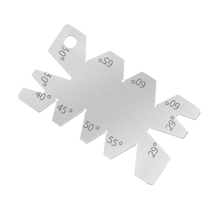 2PCS 8 Angle Centre Thread Screw Cut Welding Gauge Metric Whitworth Pitch 55 60