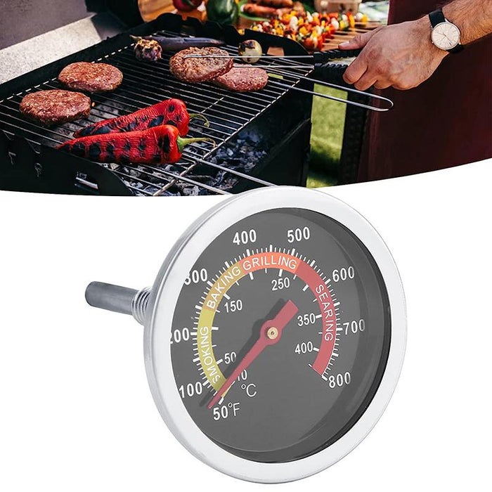 Barbecue Thermometer Oven Pit Temp Gauge 10~400℃ BBQ Smoker Grill Temperature