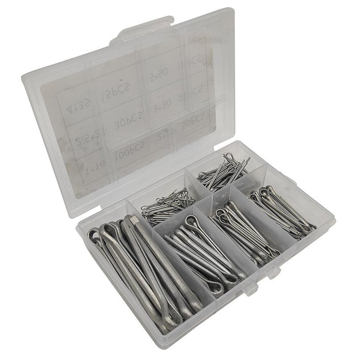 230pcs Cotter Pin Assortment Set Split Pin Value Kit New 6 Sizes