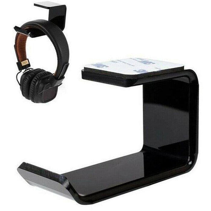 Mount Holder Hook Dual Headset Tape New Clever Headphone Stand Hanger Under Desk