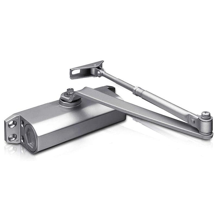 Hydraulic Door Closer Automatic Adjustable Spring Auto Closing 45-65kg Aluminum