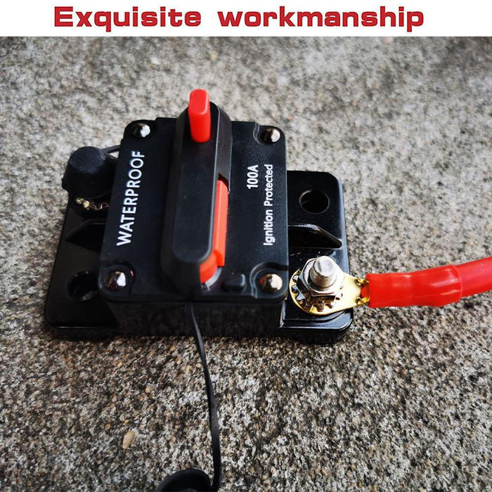 30-300AMP Car Circuit Breaker Fuse Reset 12V-48V Waterproof DC Car Boat