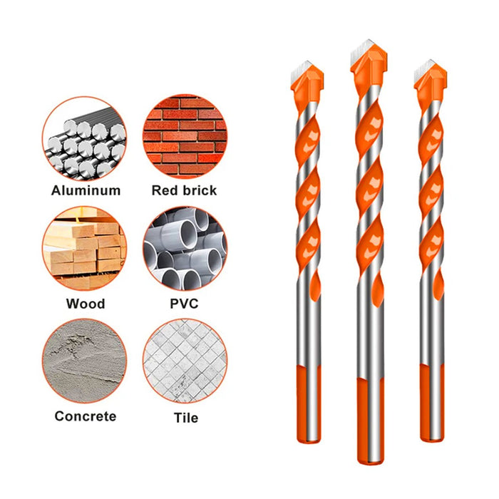 7 PCS Drill Bits Set Metric Metal Twist Cobalt HSS Steel Case 3-12mm Coated Tool