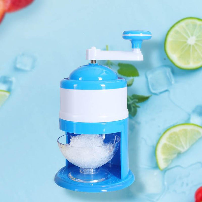 Manual Ice Shaver Crusher Shredding Snow Cone Maker Machine Create Drink Tool