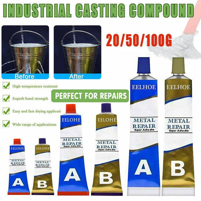 Industrial HEAT Resistance Cold Weld Auto Metal Repair Paste Adhesive Gel