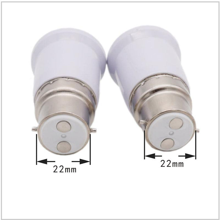 4/10x B22 to E27 Adapter Bulb Adapter E27 to B22 Edison Screws Bayonet Converter