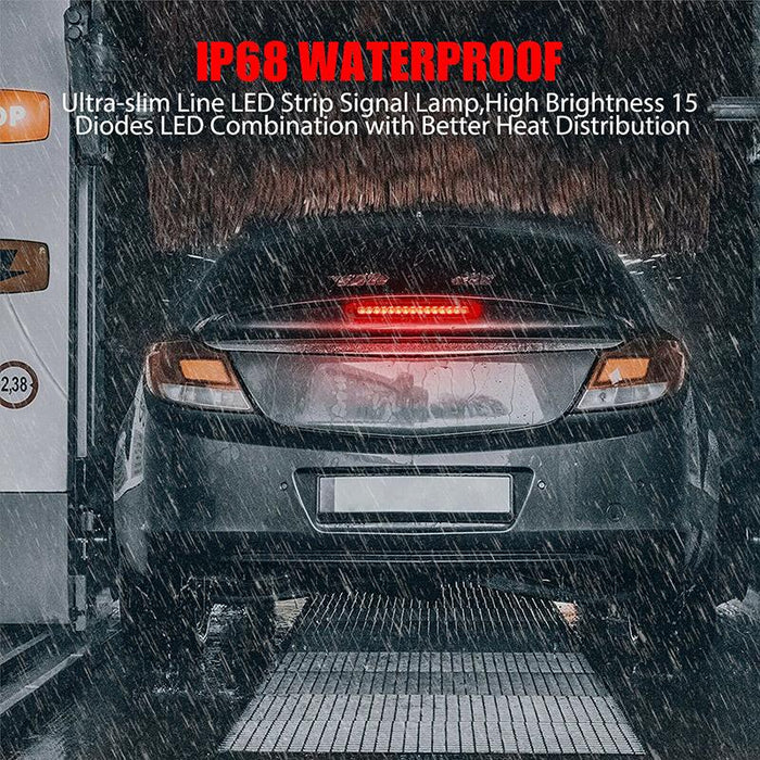 6x15LED Tail Lights Brake Indicator Reverse Slim Strip RV Trailer Light UTE STOP